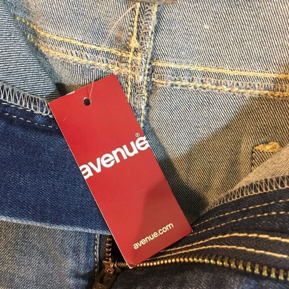 Avenue "Skinny" Blue Distressed Size Jeans Size 24A - Picture 11 of 15